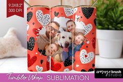 Valentines Day Photo Tumbler PNG - Heart Picture Tumbler Product Image 1