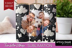 Valentines Day Photo Tumbler PNG - Heart Picture Tumbler Product Image 1