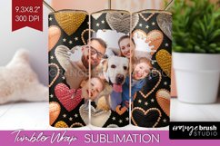 Valentines Day Photo Tumbler PNG - Heart Picture Tumbler Product Image 1