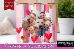 Valentines Day Photo Tumbler PNG - Heart Picture Tumbler Product Image 1