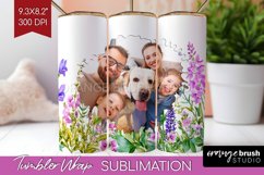 Wildflowers Photo Tumbler PNG - Floral Picture Tumbler Wrap Product Image 1