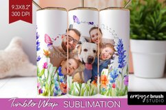 Wildflowers Photo Tumbler PNG - Floral Picture Tumbler Wrap Product Image 1