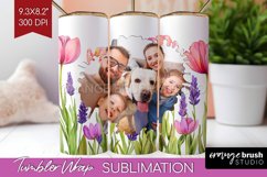 Wildflowers Photo Tumbler PNG - Floral Picture Tumbler Wrap Product Image 1