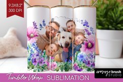 Wildflowers Photo Tumbler PNG - Floral Picture Tumbler Wrap Product Image 1