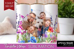Wildflowers Photo Tumbler PNG - Floral Picture Tumbler Wrap Product Image 1
