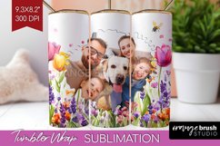 Wildflowers Photo Tumbler PNG - Floral Picture Tumbler Wrap Product Image 1
