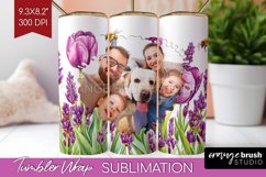 Wildflowers Photo Tumbler PNG - Floral Picture Tumbler Wrap Product Image 1