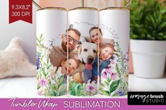 Wildflowers Photo Tumbler PNG - Floral Picture Tumbler Wrap Product Image 1