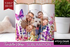 Wildflowers Photo Tumbler PNG - Floral Picture Tumbler Wrap Product Image 1