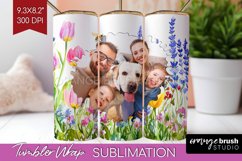 Wildflowers Photo Tumbler PNG - Floral Picture Tumbler Wrap Product Image 1
