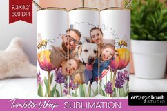 Wildflowers Photo Tumbler PNG - Floral Picture Tumbler Wrap Product Image 1