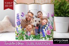 Wildflowers Photo Tumbler PNG - Floral Picture Tumbler Wrap Product Image 1