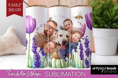Wildflowers Photo Tumbler PNG - Floral Picture Tumbler Wrap Product Image 1