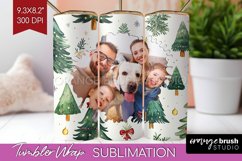 Christmas Photo Tumbler PNG - Christmas Tree Picture Tumbler Product Image 1