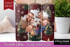 Christmas Photo Tumbler PNG - Christmas Tree Picture Tumbler Product Image 1