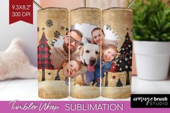 Christmas Photo Tumbler PNG - Christmas Tree Picture Tumbler Product Image 1