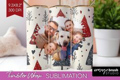 Christmas Photo Tumbler PNG - Christmas Tree Picture Tumbler Product Image 1