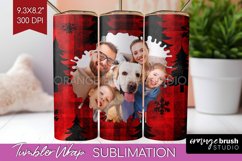 Christmas Photo Tumbler PNG - Christmas Tree Picture Tumbler Product Image 1