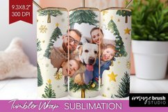 Christmas Photo Tumbler PNG - Christmas Tree Picture Tumbler Product Image 1