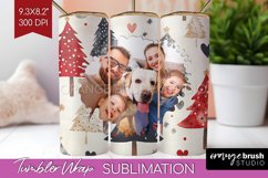 Christmas Photo Tumbler PNG - Christmas Tree Picture Tumbler Product Image 1