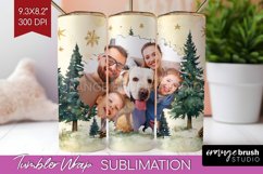 Christmas Photo Tumbler PNG - Christmas Tree Picture Tumbler Product Image 1