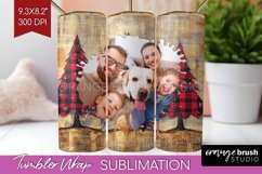 Christmas Photo Tumbler PNG - Christmas Tree Picture Tumbler Product Image 1