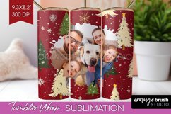 Christmas Photo Tumbler PNG - Christmas Tree Picture Tumbler Product Image 1