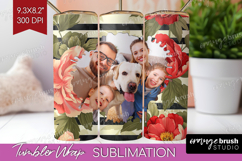 Floral Photo Tumbler PNG - Peony Flower Picture Tumbler Wrap Product Image 1