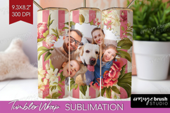 Floral Photo Tumbler PNG - Peony Flower Picture Tumbler Wrap Product Image 1