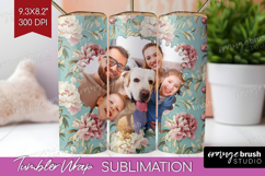 Floral Photo Tumbler PNG - Peony Flower Picture Tumbler Wrap Product Image 1