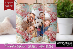 Floral Photo Tumbler PNG - Peony Flower Picture Tumbler Wrap Product Image 1