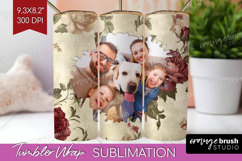 Floral Photo Tumbler PNG - Peony Flower Picture Tumbler Wrap Product Image 1