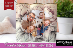 Floral Photo Tumbler PNG - Peony Flower Picture Tumbler Wrap Product Image 1