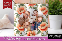 Floral Photo Tumbler PNG - Peony Flower Picture Tumbler Wrap Product Image 1