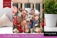 Floral Photo Tumbler PNG - Peony Flower Picture Tumbler Wrap Product Image 1