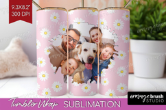 Retro Flowers Photo Tumbler PNG - Floral Picture Tumbler Product Image 1