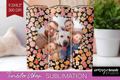 Retro Flowers Photo Tumbler PNG - Floral Picture Tumbler Product Image 1