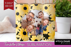 Retro Flowers Photo Tumbler PNG - Floral Picture Tumbler Product Image 1