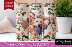 Flowers Photo Tumbler PNG - Vintage Floral Picture Tumbler Product Image 1