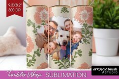 Flowers Photo Tumbler PNG - Vintage Floral Picture Tumbler Product Image 1