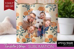 Flowers Photo Tumbler PNG - Vintage Floral Picture Tumbler Product Image 1