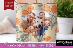 Flowers Photo Tumbler PNG - Vintage Floral Picture Tumbler Product Image 1