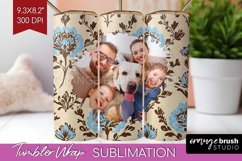 Flowers Photo Tumbler PNG - Vintage Floral Picture Tumbler Product Image 1