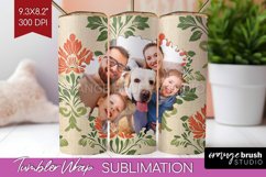 Flowers Photo Tumbler PNG - Vintage Floral Picture Tumbler Product Image 1