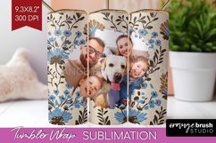 Flowers Photo Tumbler PNG - Vintage Floral Picture Tumbler Product Image 1