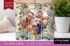 Flowers Photo Tumbler PNG - Vintage Floral Picture Tumbler Product Image 1