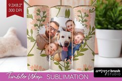 Flowers Photo Tumbler PNG - Vintage Floral Picture Tumbler Product Image 1