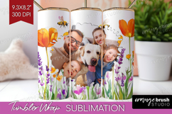 Wildflowers Photo Tumbler PNG - Summer Flowers Picture Wrap Product Image 1