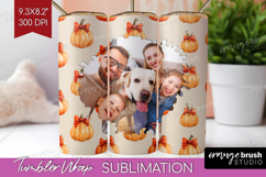 Pumpkun Photo Tumbler PNG - Fall Picture Tumbler Wrap Product Image 1