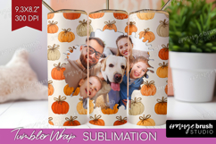 Pumpkun Photo Tumbler PNG - Fall Picture Tumbler Wrap Product Image 1